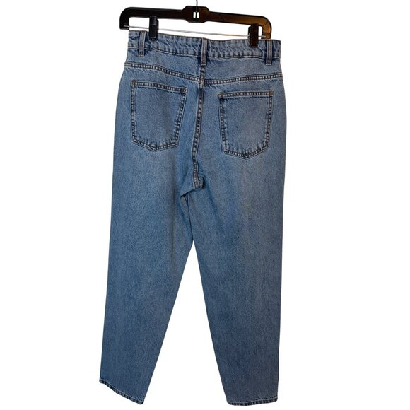 2/$30 NWT PrettyLittleThing Size 6 Distressed Blue Mom Jeans - Picture 12 of 16